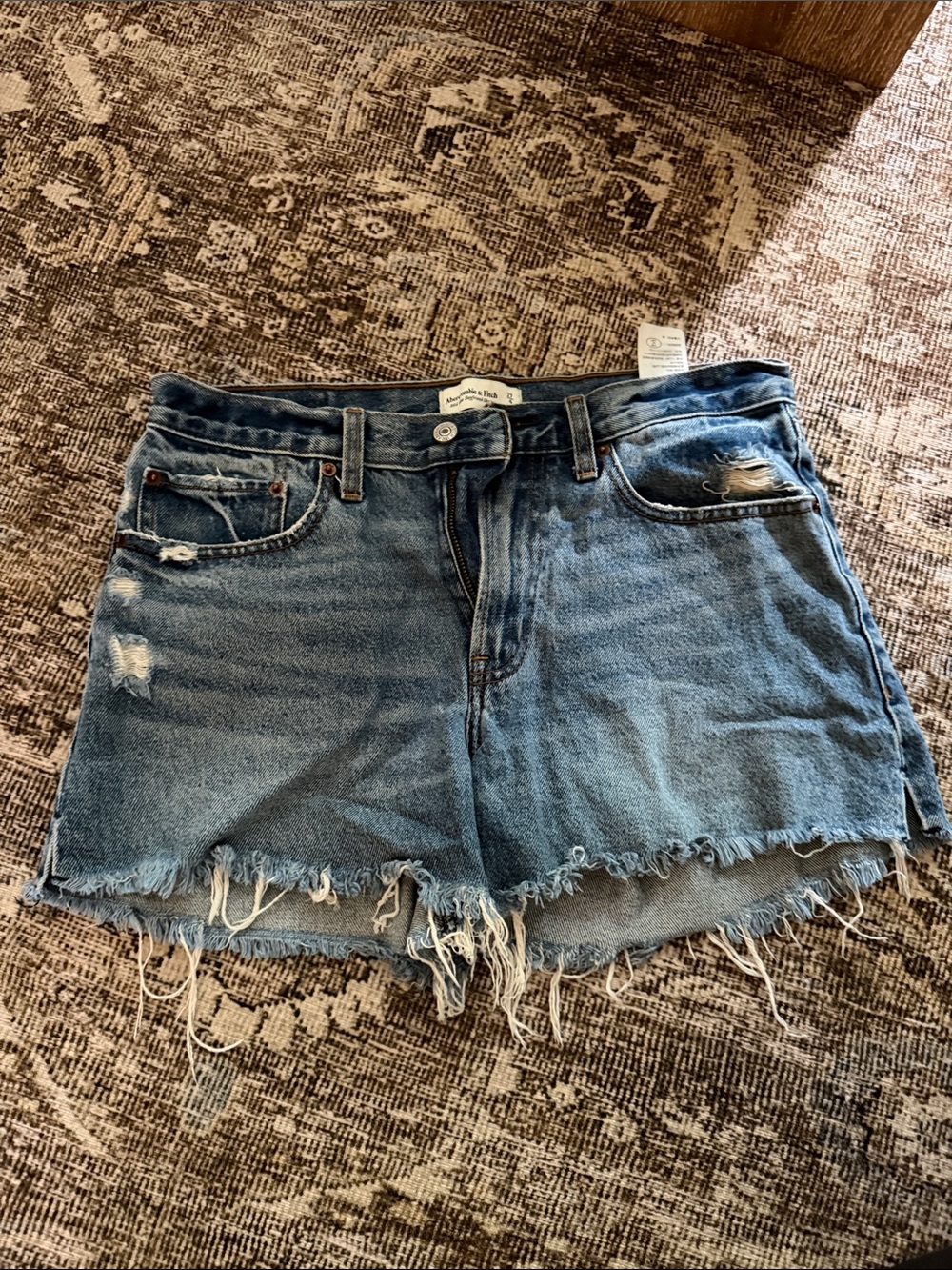 Abercrombie & Fitch Distressed Denim Shorts